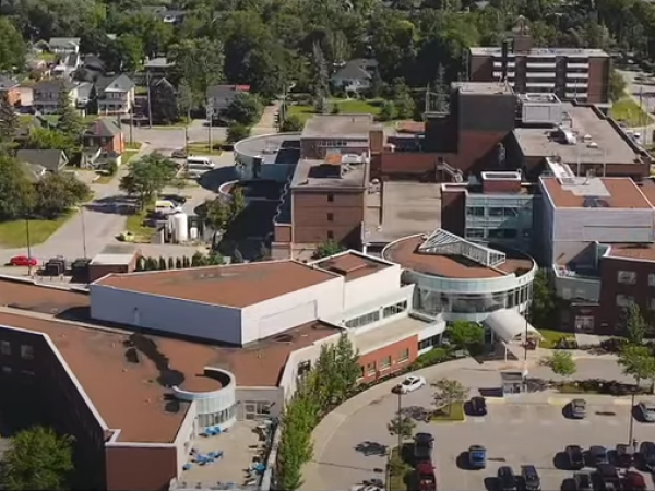 Aerial view of RMH  Cropped content images