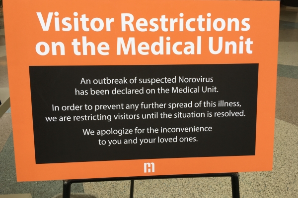 Outbreak sign on  Medical content images